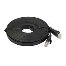 Cat6 Ethernet Cable 49ft Flat, Slim Internet Network LAN Patch Cords, Cat6 High