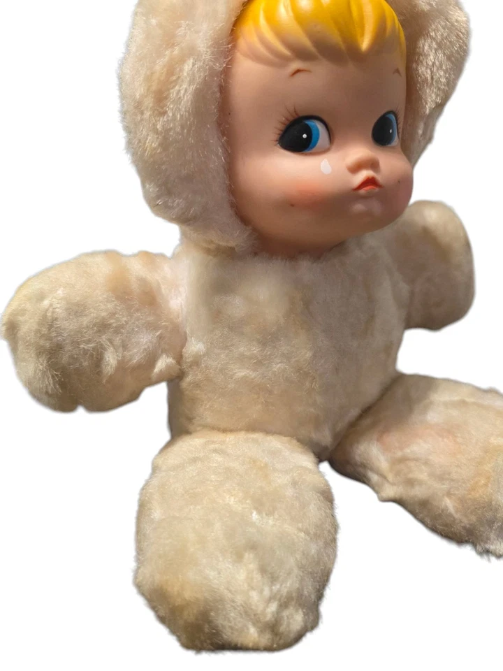 Muñeca Gund de colección orejas de conejo Sani-Foam rellena #607 240 Dolli Bunni años 50 Foto 3 de 4