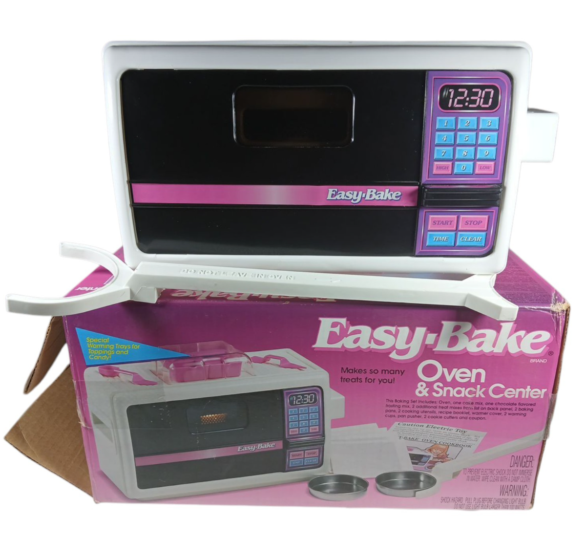 Vintage 1995 Kenner Easy-Bake Oven Kids Snack Center Original Box Pan  pusher