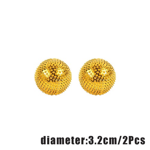 2Pcs Acupressure Foot Hand Massage Ball Full Body Magnetic Spiky Pain Relief . - Picture 12 of 17