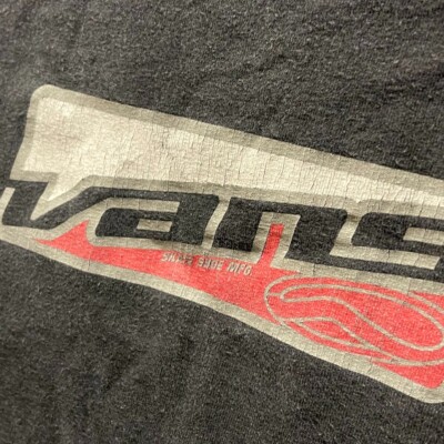 Vintage Vans Skateboard Logo Black T shirt Size Medium Skate Shoe