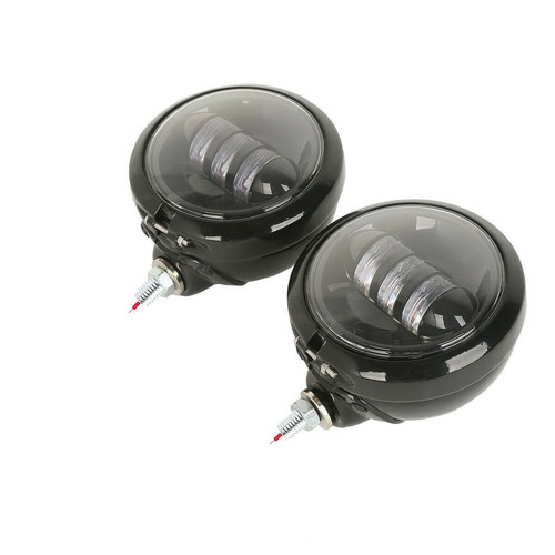 4.5" LED Spot Fog Passing Light Housing Bracket For Harley Electra Glide Classic - Picture 11 of 11