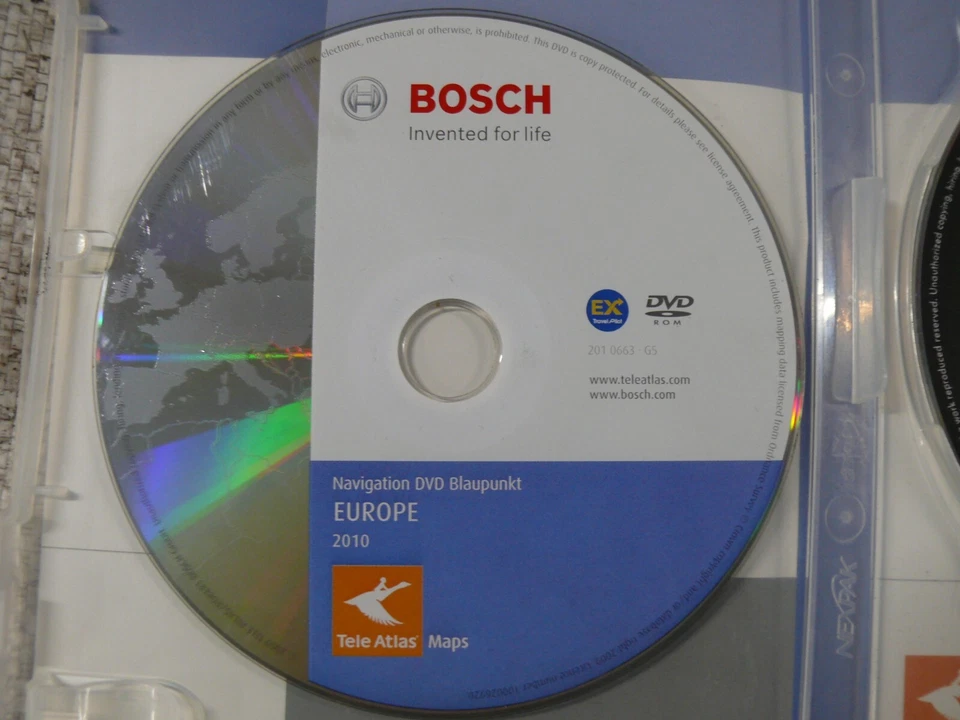 Navigation Bosch Blaupunkt TeleAtlas Europa Europe DVD VW Touareg 7L 3C0919859A - Bild 2 von 4