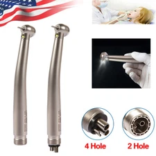 SANDENT Dental Fiber Optic E-generator LED Turbine Handpiece 2/4H