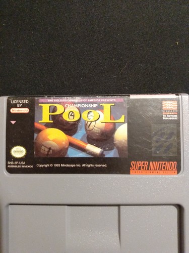 Championship Pool (Super Nintendo Entertainment System) Cartridge Only - Picture 2 of 9