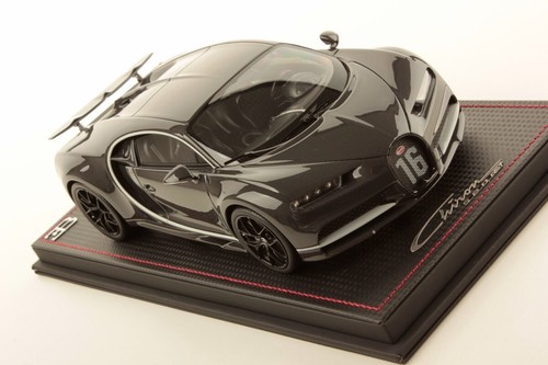 MR Bugatti Chiron Sport Grey Carbon with Gris Frame - Limited 49 pcs 1/18, RARE - Picture 3 of 5