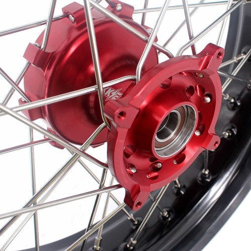 KKE 17" CUSH Drive Wheels Tires For Honda XR650L 1993-2024 Supermoto Rims Set - Picture 6 of 13