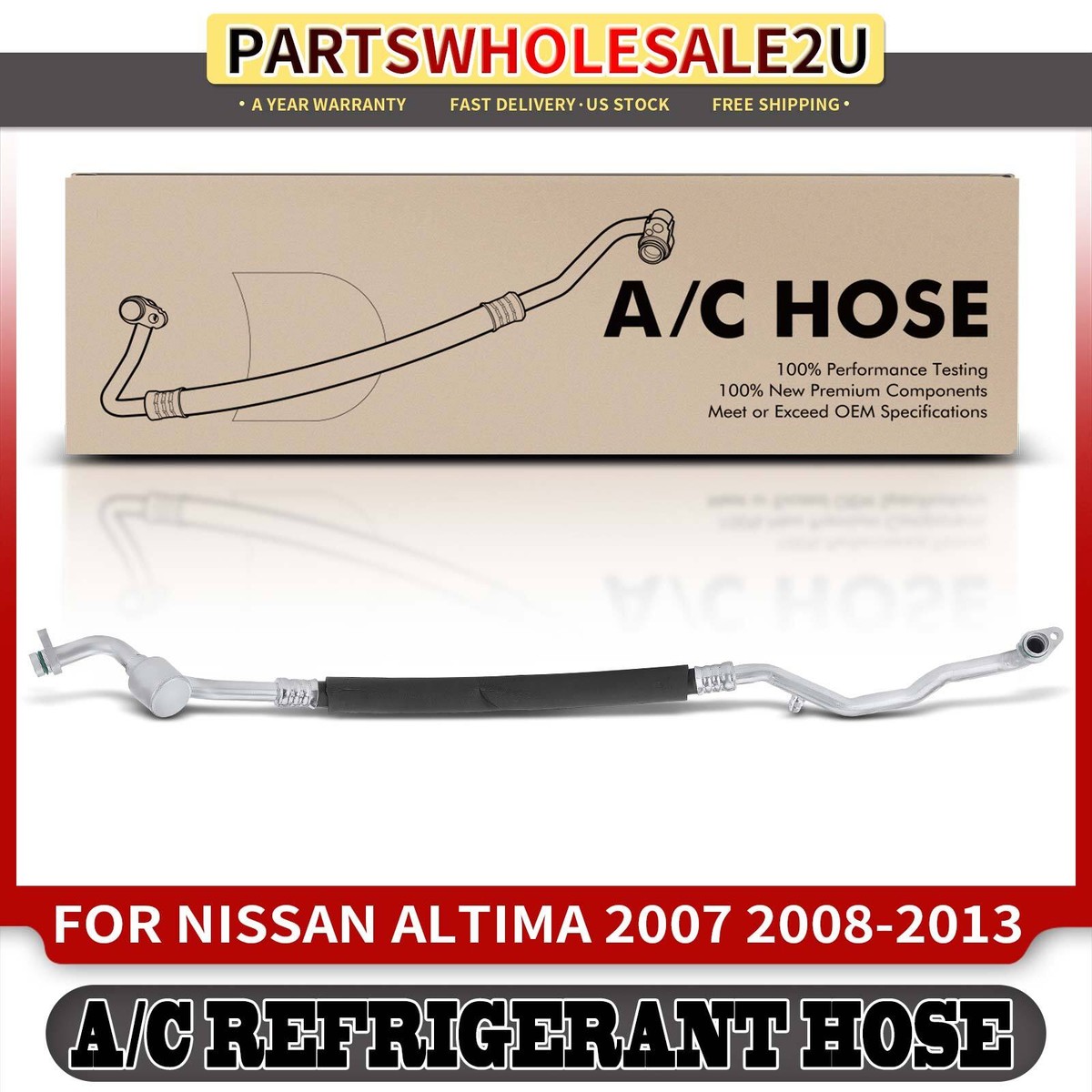 A-Premium A/C Suction Hose Assembly Compatible Compressor Evaporator