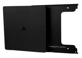 PlayStation 4 Slim +2pcs Controller TV Wall Mount PS4 Black Metal Holder-ViMount