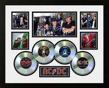 ACDC ROCK OR BUST TOUR 2015 SIGNED LIMITED EDITION FRAMED MEMORABILIA