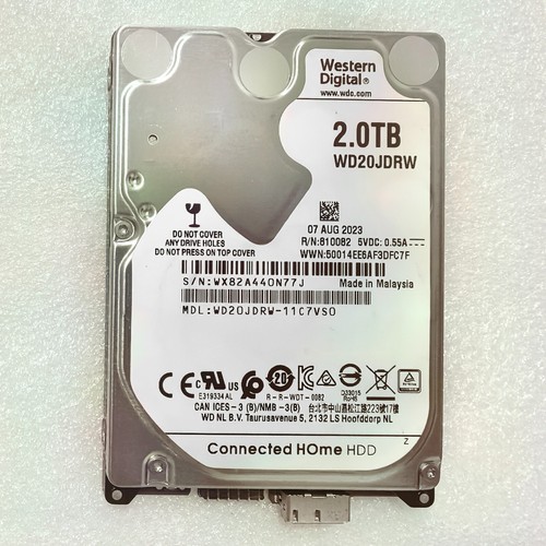 Western Digital 2TB WD20JDRW-11C7VS0 2.5" USB 3.0 Portable External HDD Drive - 第 1/3 張圖片