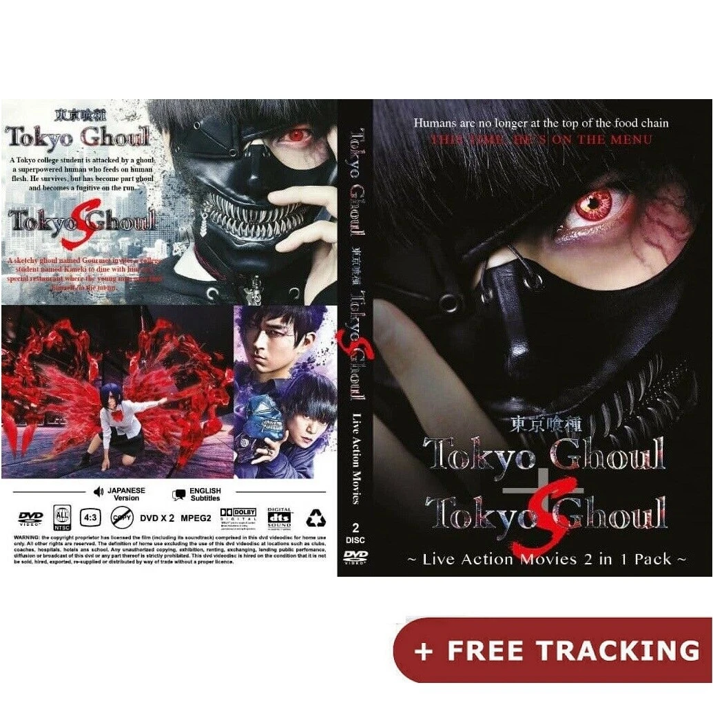Tokyo Ghoul Tokyo Ghoul S 2 Movie Set DVD English Subtitle All