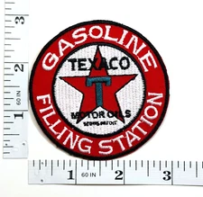 Embroidered Patch - Texaco - Oil - Gasoline - Filling Station - NEW - Iron-on