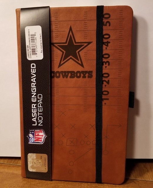 NFL Dallas Cowboys Laser Engraved Leather Notebook Brown eBay
