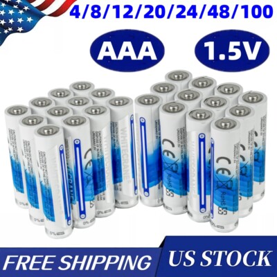 AAA Alkaline Batteries 4/8/12/20/24/48/100 Pack Multi-use Household Wholesale