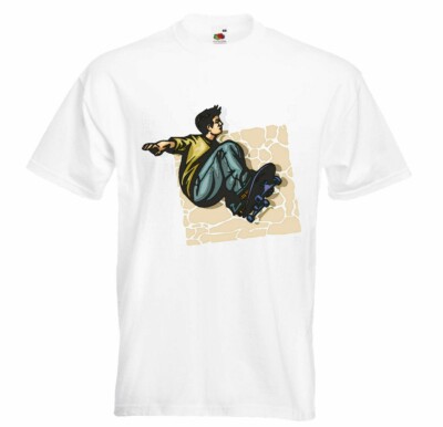 T-Shirt SKATEBOARD SKATEBOARD SKATEBOARDFAHRER LONGBOARD SKATER FREESTYLE