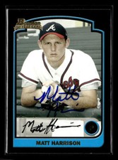 Matt Harrison signed auto 2003 Bowman Draft Picks &amp; Prospects #BDP57 card