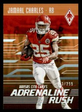 2016 Panini Phoenix Adrenaline Rush Orange #AR-JC Jamaal Charles SN #/299