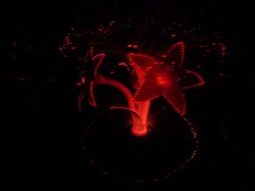 Fiber Optic Color Changing Flower Motion Lamp Swirling Clock Hippy Vintage 70's - Picture 11 of 12