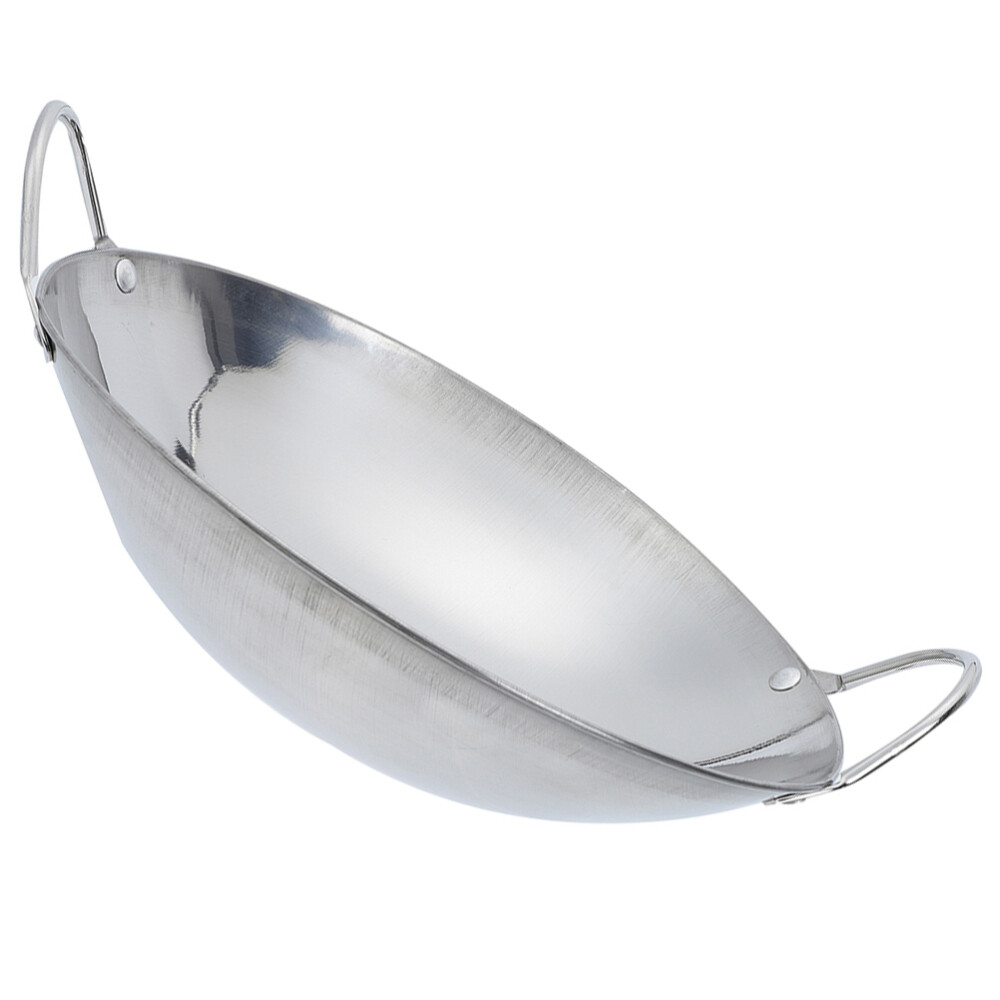 Stainless Steel Griddle Wok Chinese Induction Cooking Utensils eBay