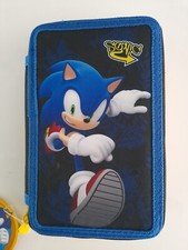 Sonic The Hedgehog Kids 2 Compartment Filled Pencil Case