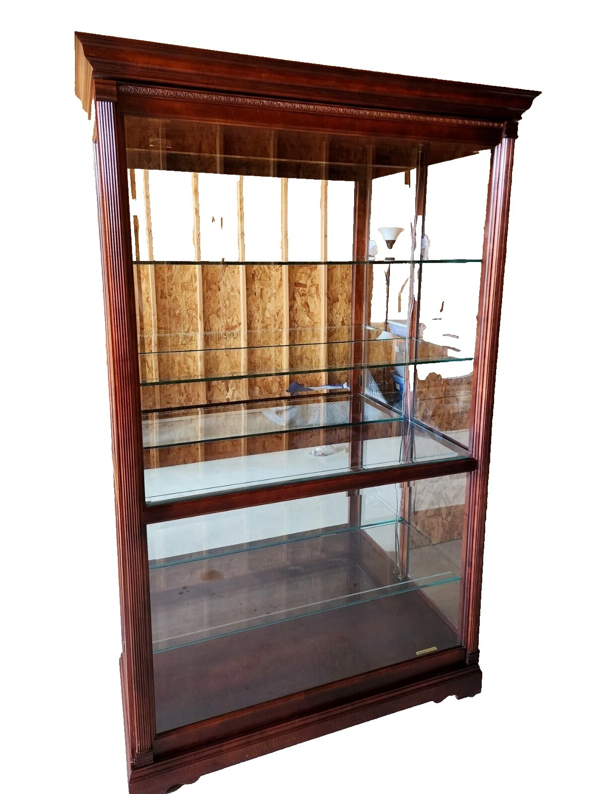 Howard Miller Cherry Curio Cabinets