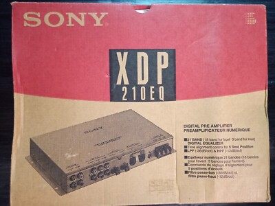  SONY XDP-210EQ - 21 BAND DIGITAL EQ /  PREAMPLIFIER  PROCESSOR-BRAND NEW 