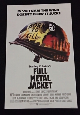 FULL METAL JACKET MOVIE POSTER 11X17 STANLEY KUBRIK REPRODUCTION REPRINT POSTER
