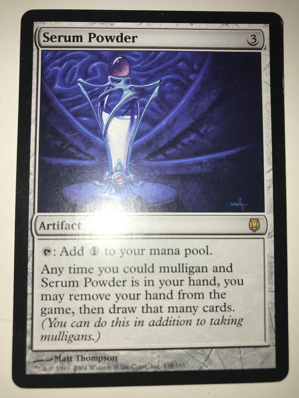 Serum Powder , MTG Darksteel (2004) Rare Artifact LP/NM