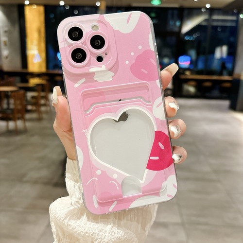 For Huawei Honor iPhone Samsung Cute Love Card Pocket Wallet Bag Soft Case - Picture 10 of 14