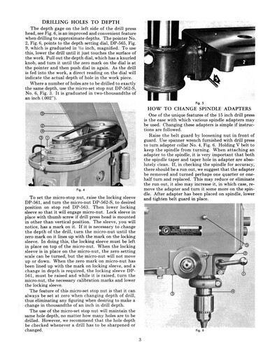Delta Rockwell 15-086, 1123, 1124 15" Drill Press Op & Parts Manual #1917 - 第 4/9 張圖片