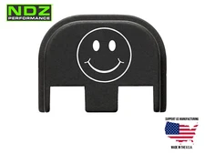 NDZ Glock 17 19 45 Gen 5 Slide Cover Back Plate Aluminum - Smiley Standard