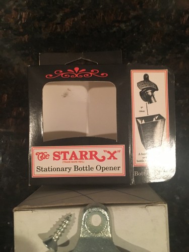The Starr X Wall Mounted Bottle Opener New In Box With Screws - Picture 3 of 5