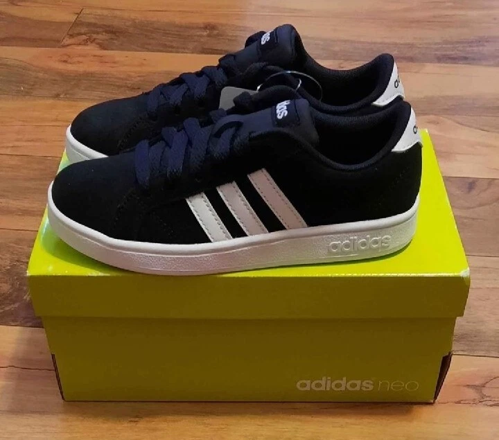 Adidas neo top baseline suede black