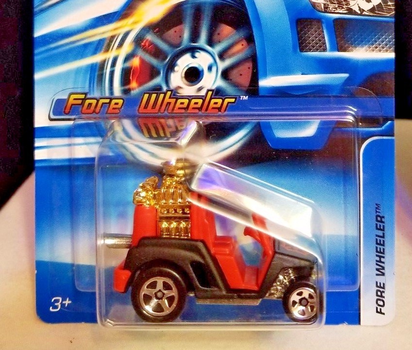 Hot Wheels #158 Fore Wheeler 2006 Red & Black Silver Exhaust