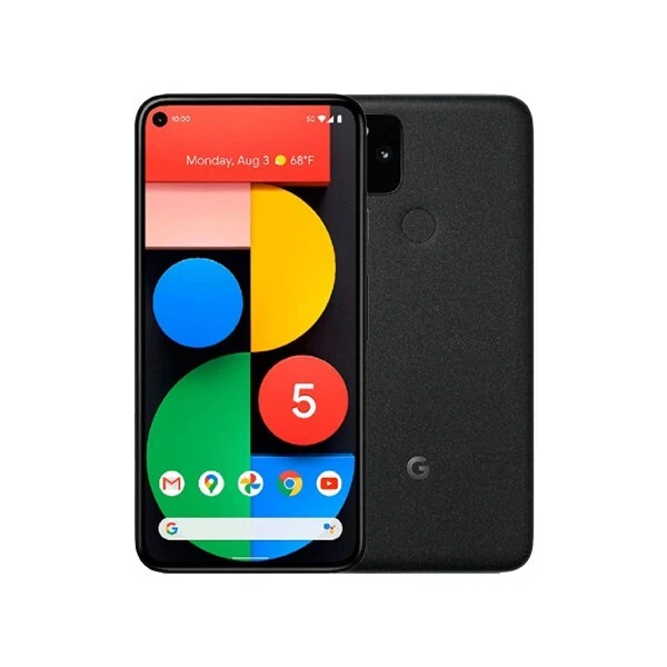 (New&Unlocked)Google Pixel 5 5G 8+128GB Dual SIM JUST BLACK Android Mobile Phone - image 2 of 3
