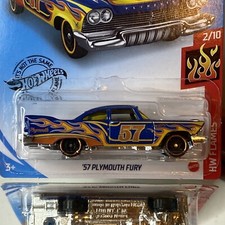 Hot Wheels - 2020 HW Flames 2/10 '57 Plymouth Fury 168/250 (BBGHG05)