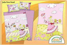 Set besteht aus Babybettwäsche und Babydecke Motiv: Prinzessin  NEU auch einzeln