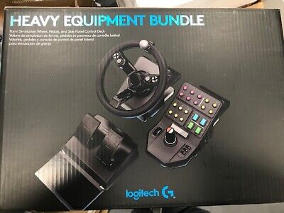 Logitech G Farm Simulator Heavy Equipment Bundle (2nd Gen) Wheel,  Pedals,Panel 97855144577 