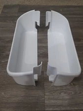2 Pack 240323001 Frigidaire Refrigerator Door Bin Shelf White