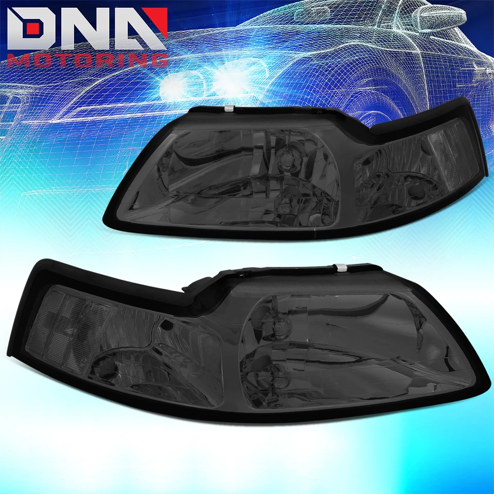 PARA FORD MUSTANG 1999-2004 FAROS SEÑAL EURO CON KIT LED ESTILO DELGADO AHUMADO Foto 2 de 4