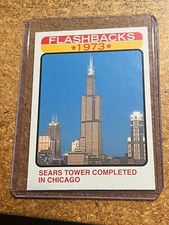 2022 Topps Heritage Baseball Flashback 1973 # NF-13 Sears Tower Built In Chicago