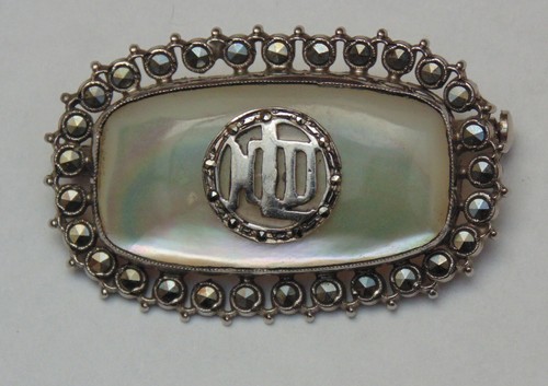 Bracelet hiéroglyphique égyptien en argent sterling vintage - Art déco - France