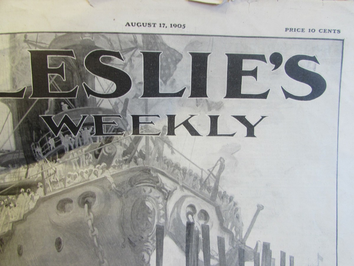 ORIGINAL - LESLIE'S WEEKLY AUG 17TH 1905 - COMPLETE ISSUE - FULL