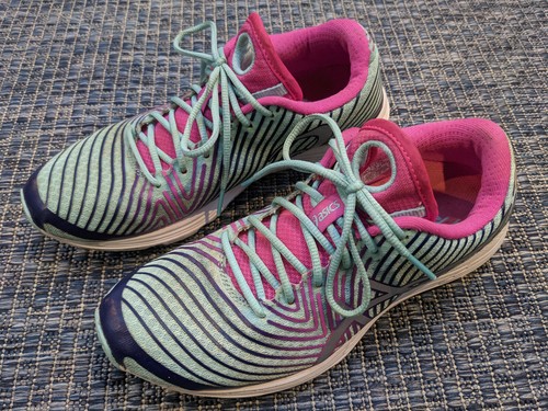 USED Asics Womens 8 Hyper Gel 3 Aqua 