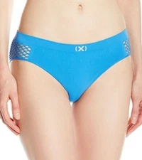 2(x)ist Women's E3034 Seamless Open Mesh Bikini, Nebulas Blue, Large