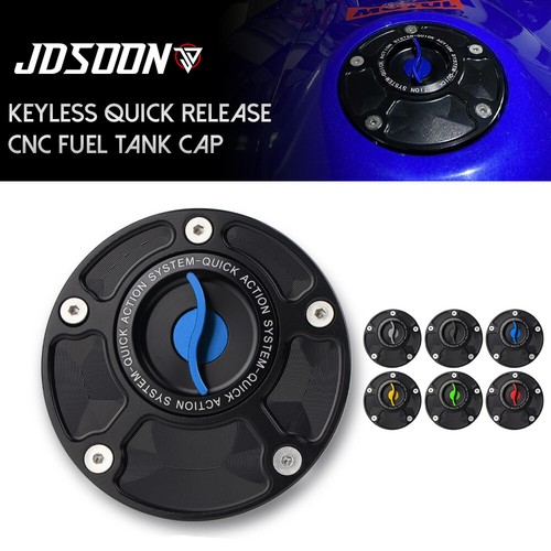 Keyless Fuel Gas Tank Cap Cover For Yamaha MT07 MT09 MT03 R1 R3 R6 R25 FZ1 FZ6/R - Bild 1 von 10