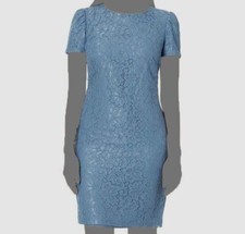 Lauren Ralph Lauren Womens Blue Floral Lace Sheath Dress Size 2