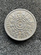 FLORIN  / TWO SHILLINGS ELIZABETH II COIN 1953