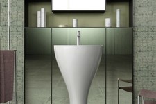 Lavabo in ceramica sospeso VANITY- Lavabo di Design - Made in Italy